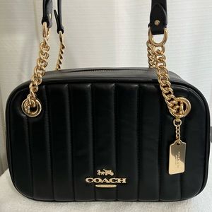 Coach Cammie Chain Shoulder Bag With Linear Quilting